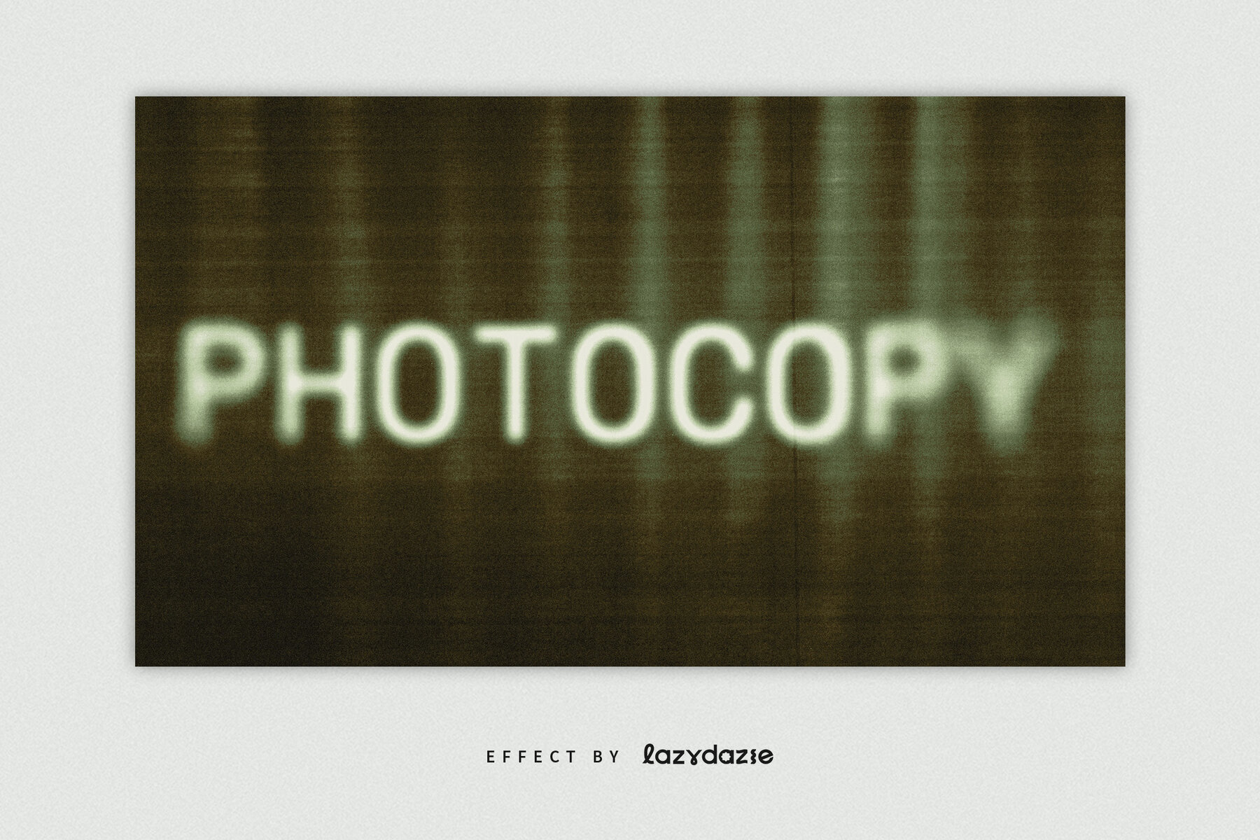 Hazy Bad Scan Text Effect Mockup 4