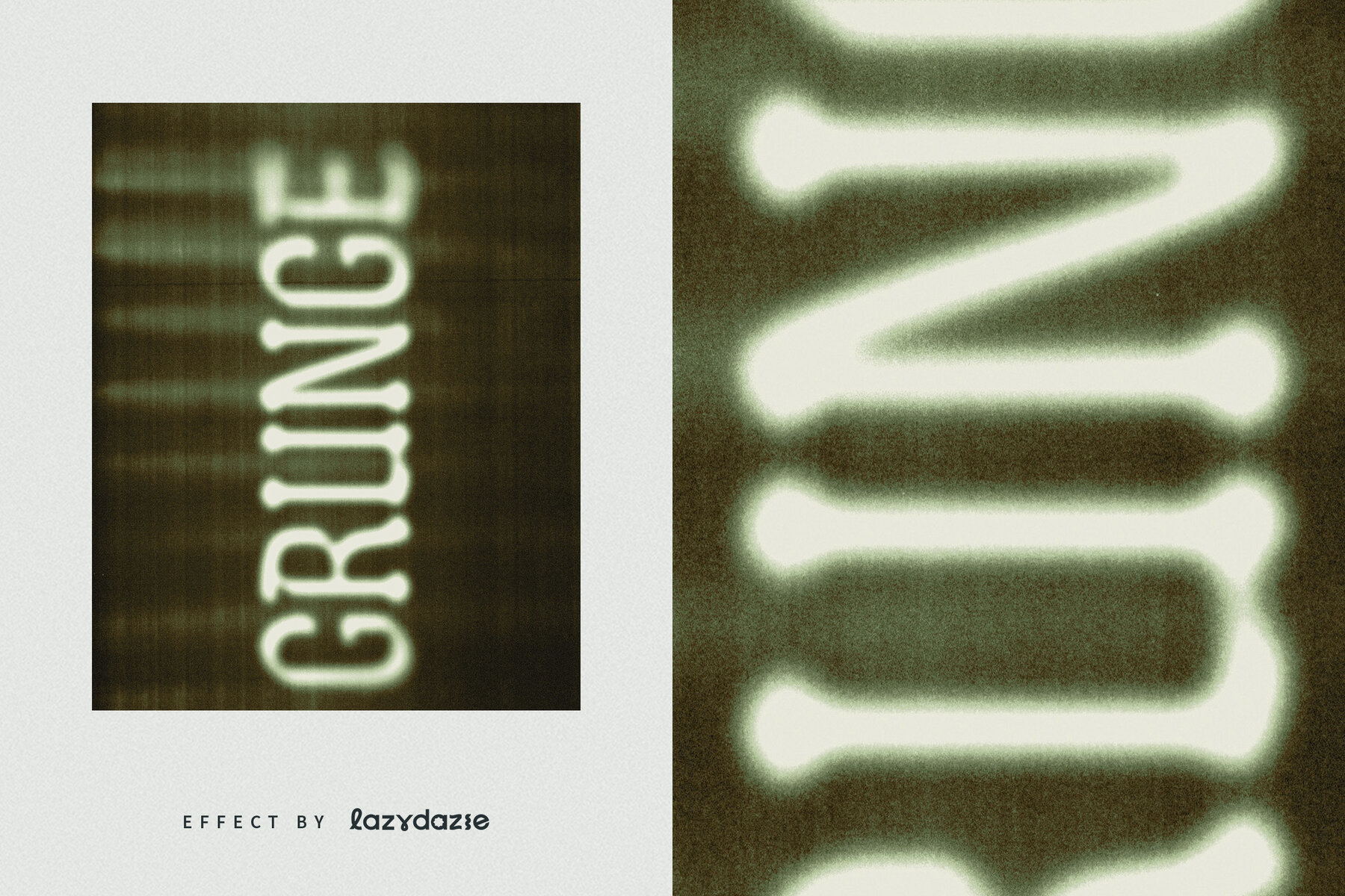 Hazy Bad Scan Text Effect Mockup 6