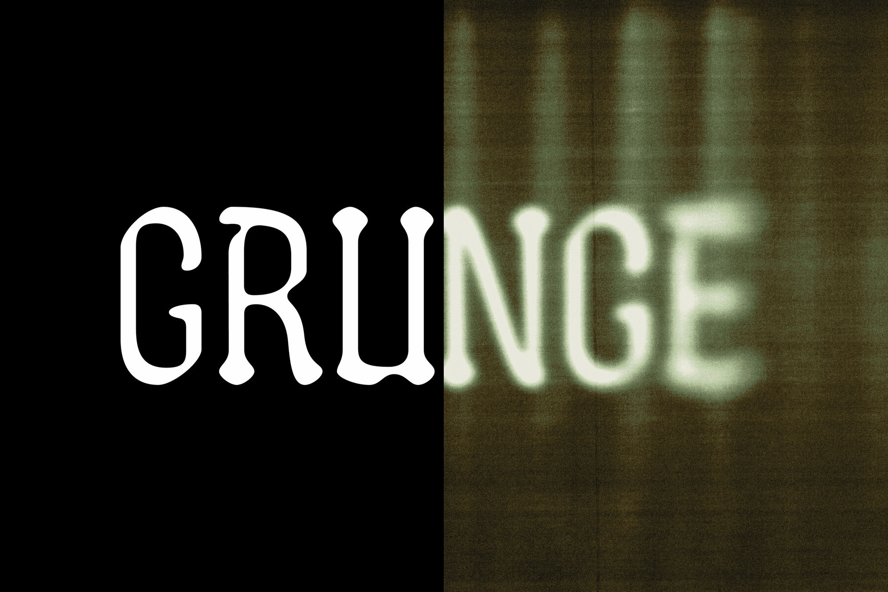 Hazy Bad Scan Text Effect Mockup 7