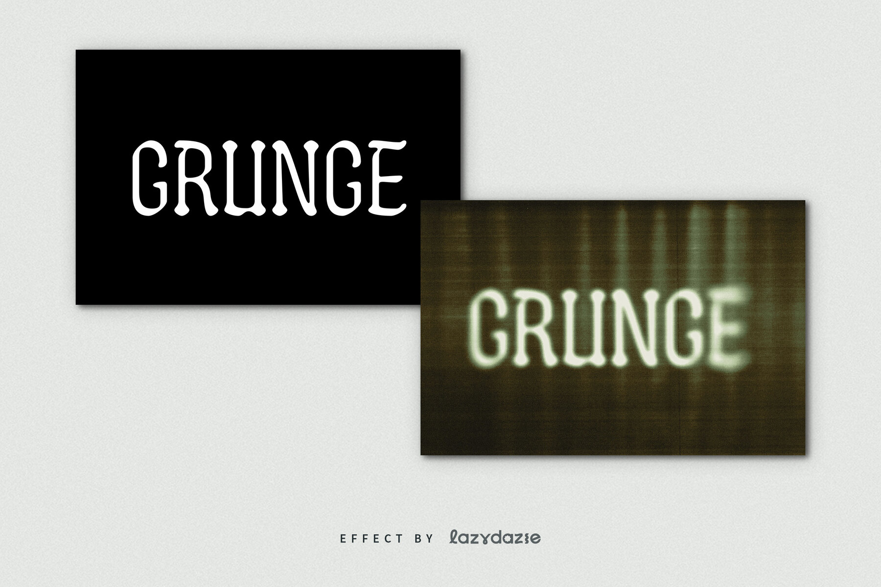 Hazy Bad Scan Text Effect Mockup 8