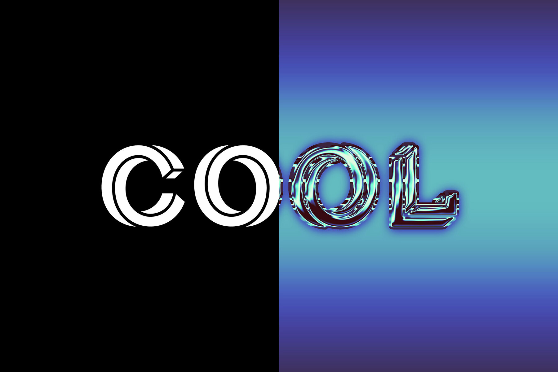 Blue Chrome Text Effect Mockup 7