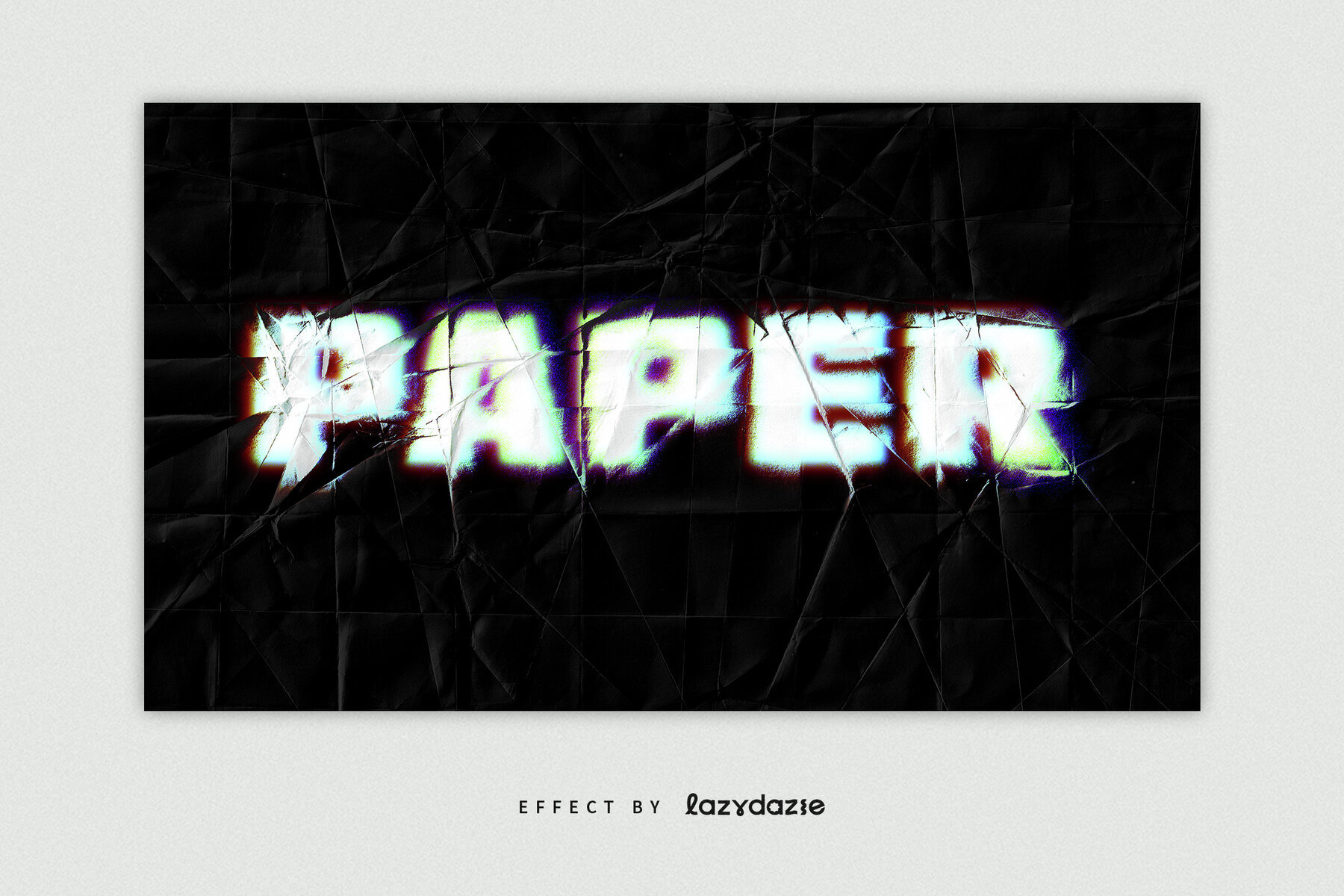 Paper Texture Text Effect Mockup 3