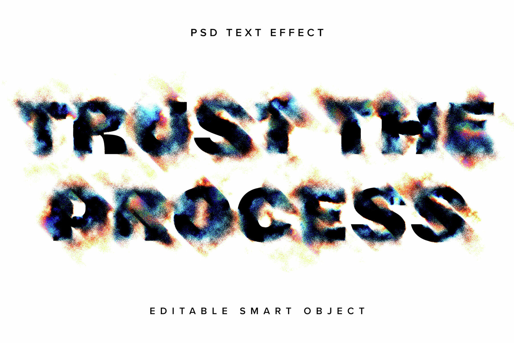 Dissolving Text Effect Mockup 1