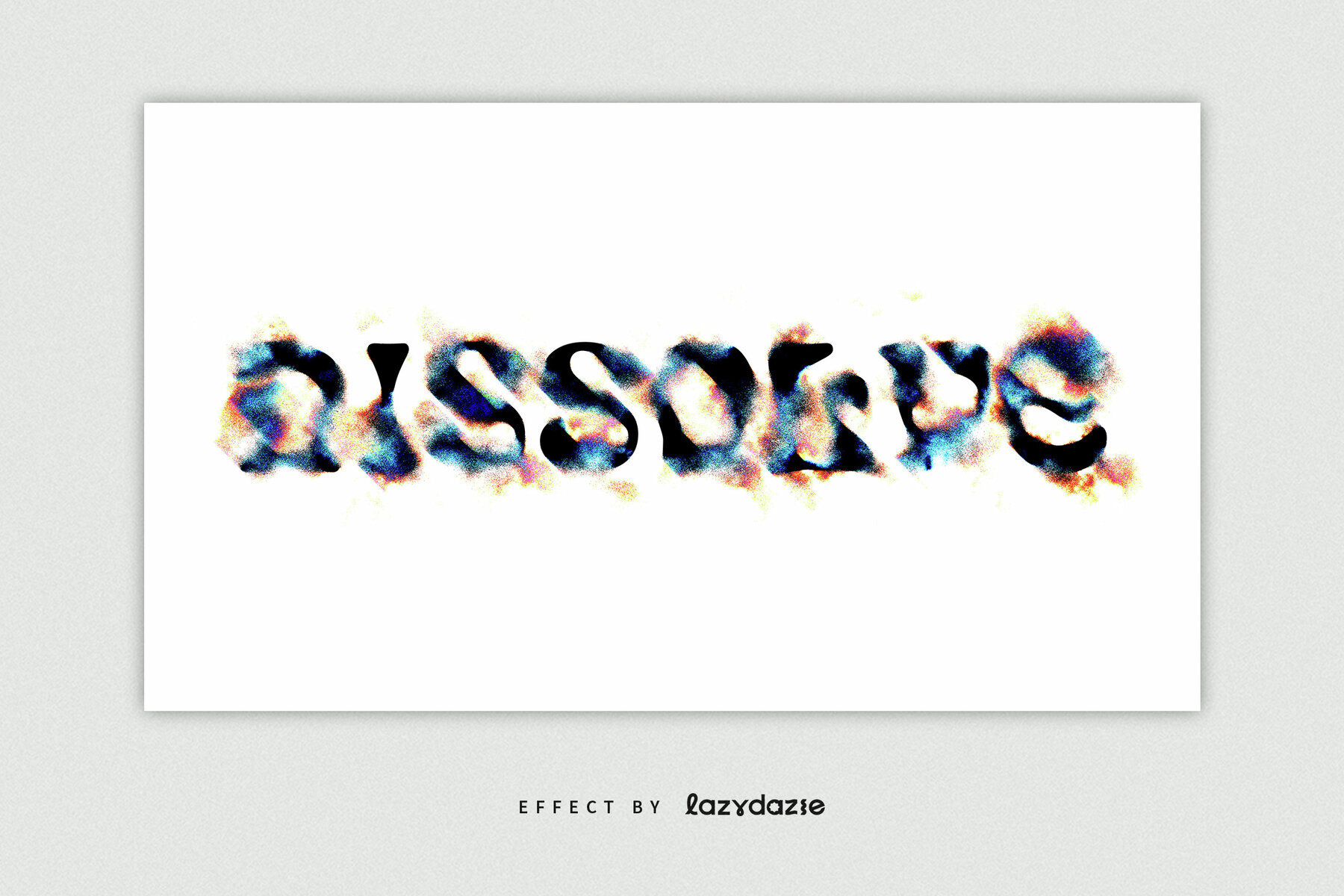 Dissolving Text Effect Mockup 3