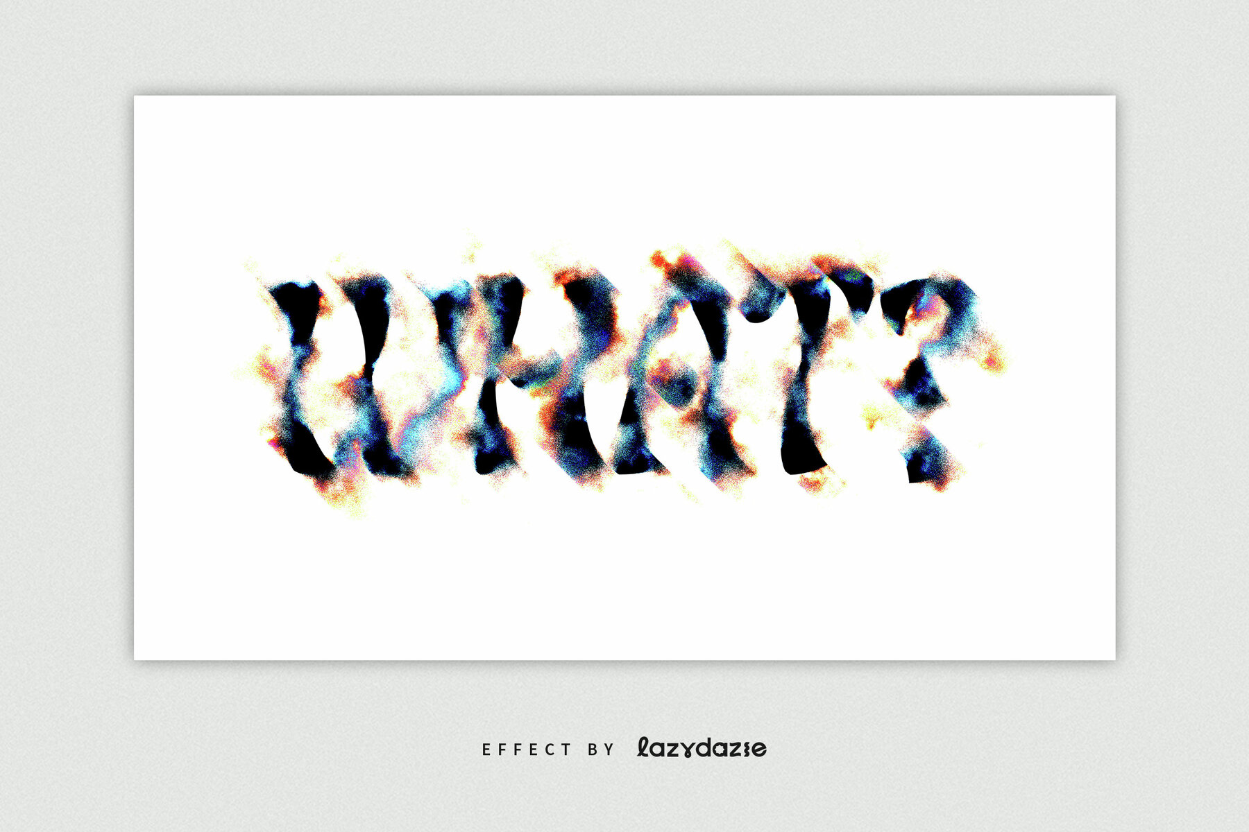 Dissolving Text Effect Mockup 4