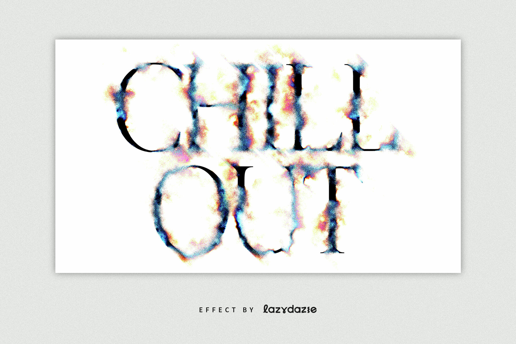 Dissolving Text Effect Mockup 5