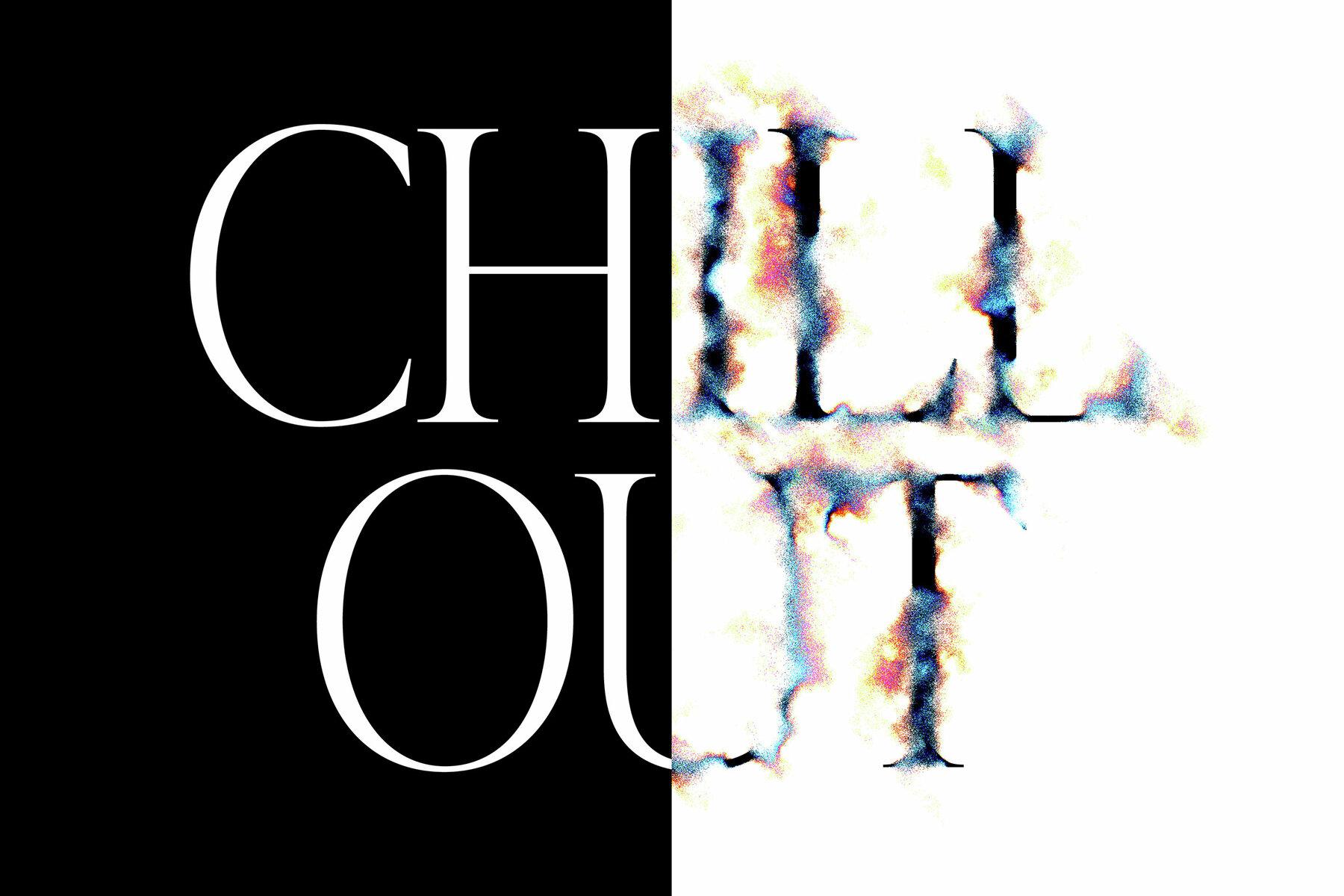 Dissolving Text Effect Mockup 7