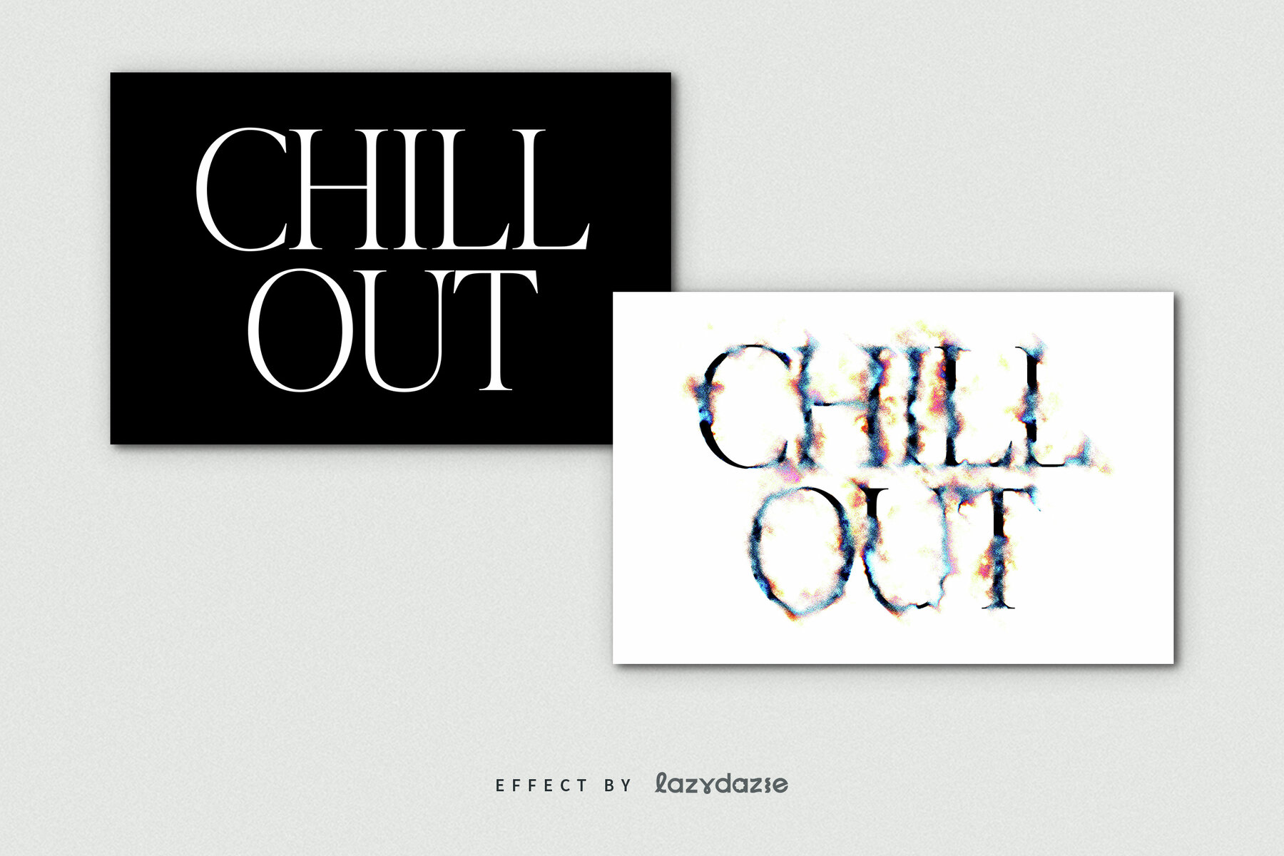 Dissolving Text Effect Mockup 8