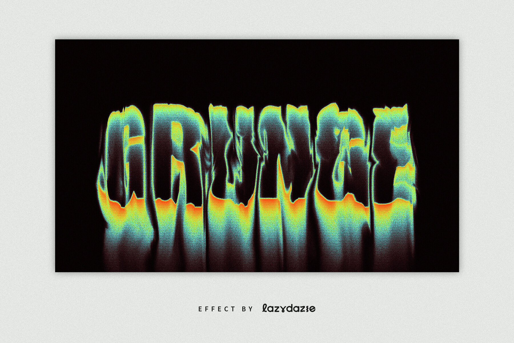 Colourful Dissolving Text Effect Mockup 2