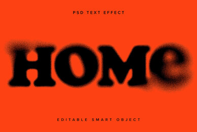 Dissolving Text Effect Mockup