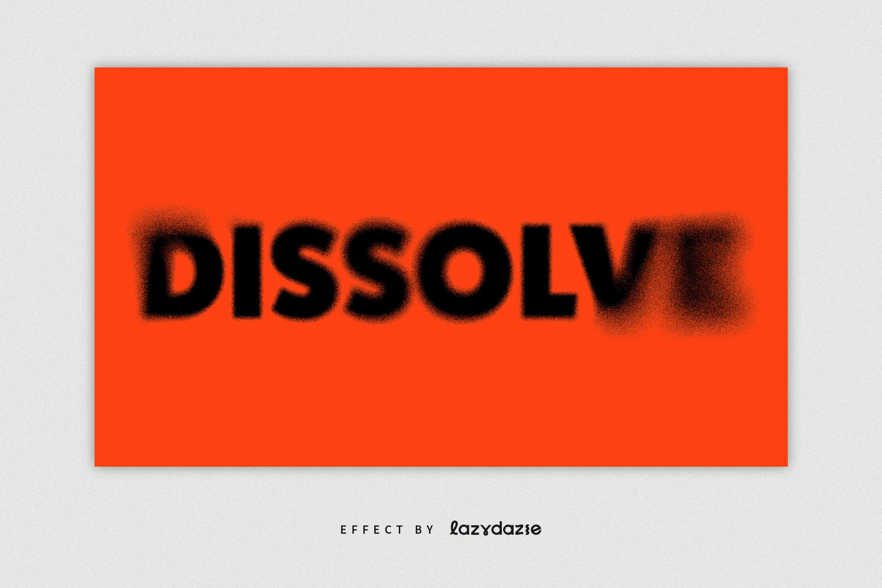 Dissolving Text Effect Mockup 5