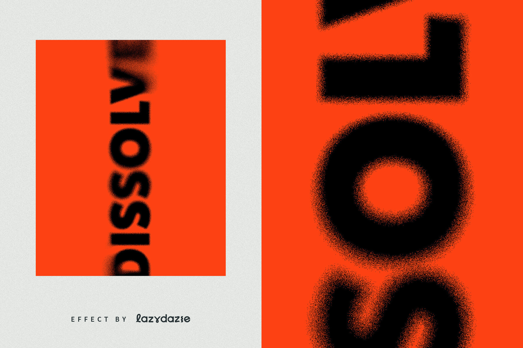 Dissolving Text Effect Mockup 6