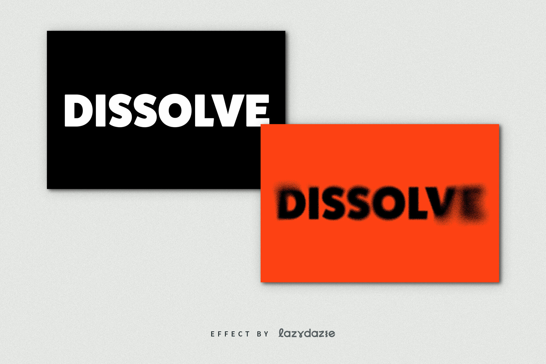 Dissolving Text Effect Mockup 8