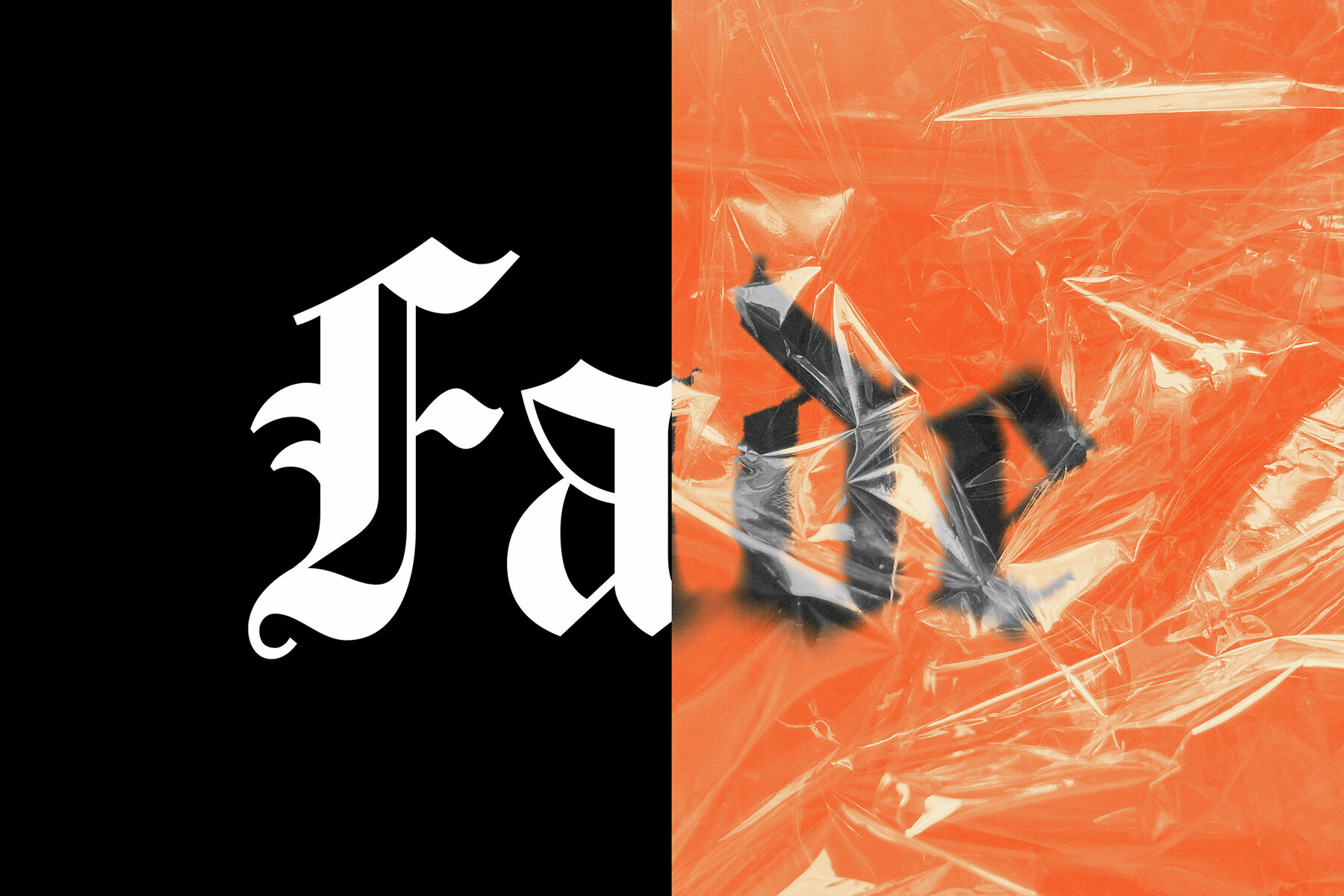 Distorted Plastic Text Effect Mockup 7