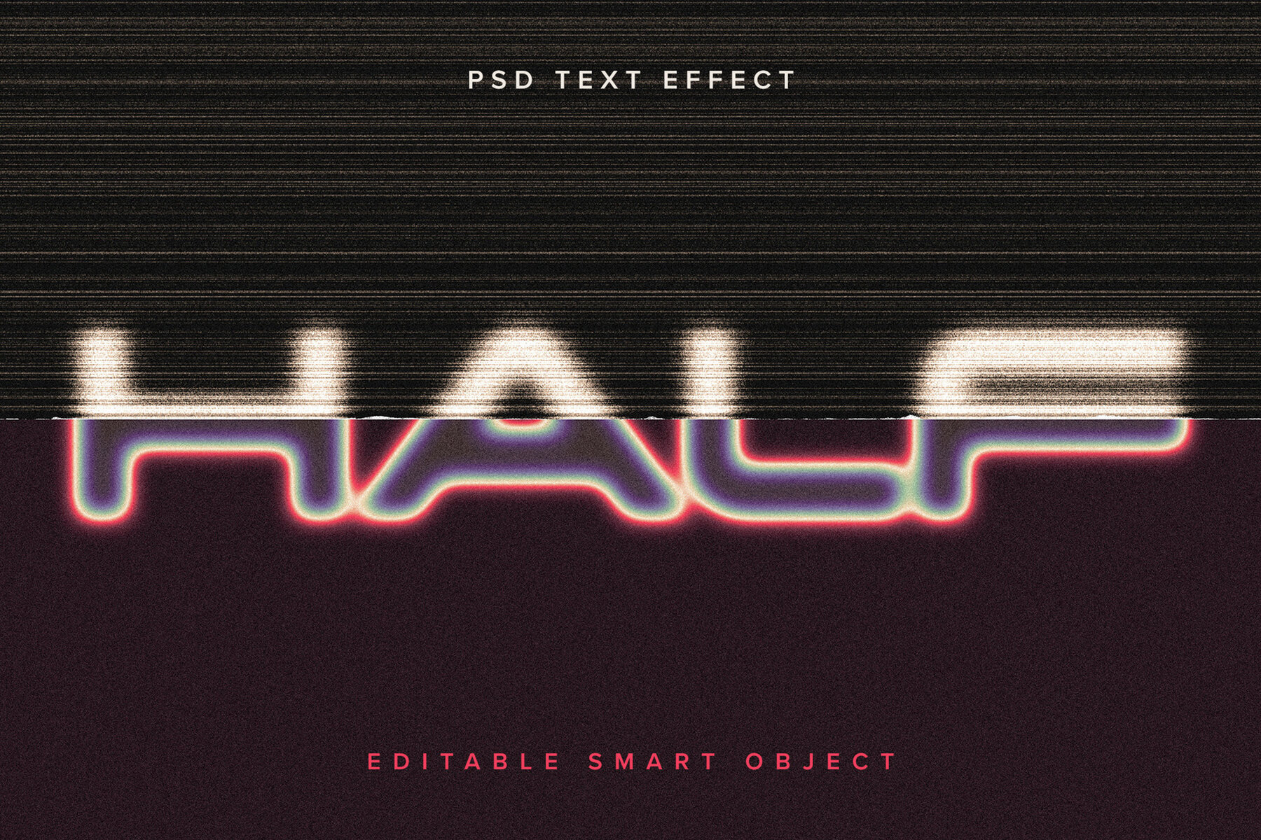 Split Text Effect Mockup 1