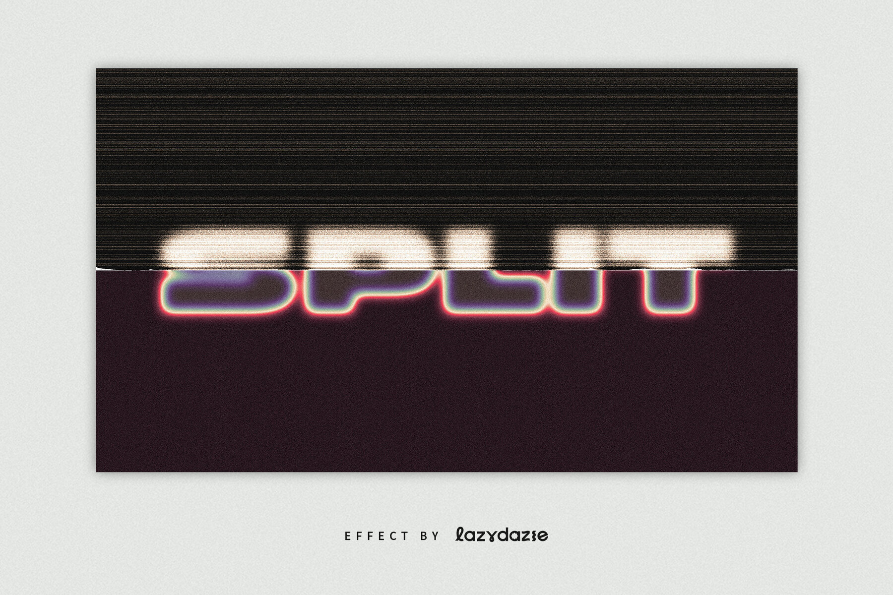 Split Text Effect Mockup 3