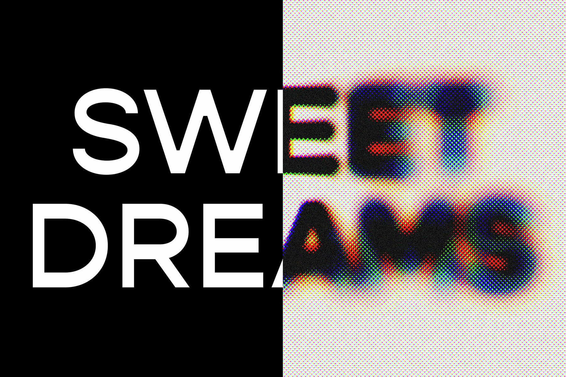 Halftone Ink Bleed Text Effect Mockup 7