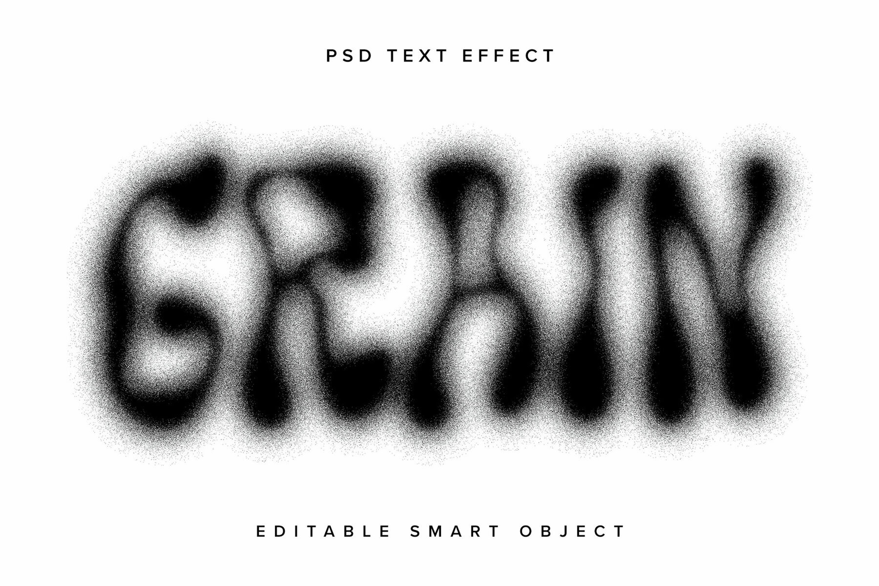 Dissolving Grain Text Effect Mockup 1