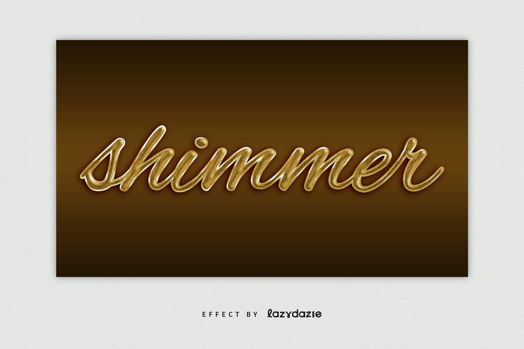 Textured Gold Chrome Text Effect Mockup 4