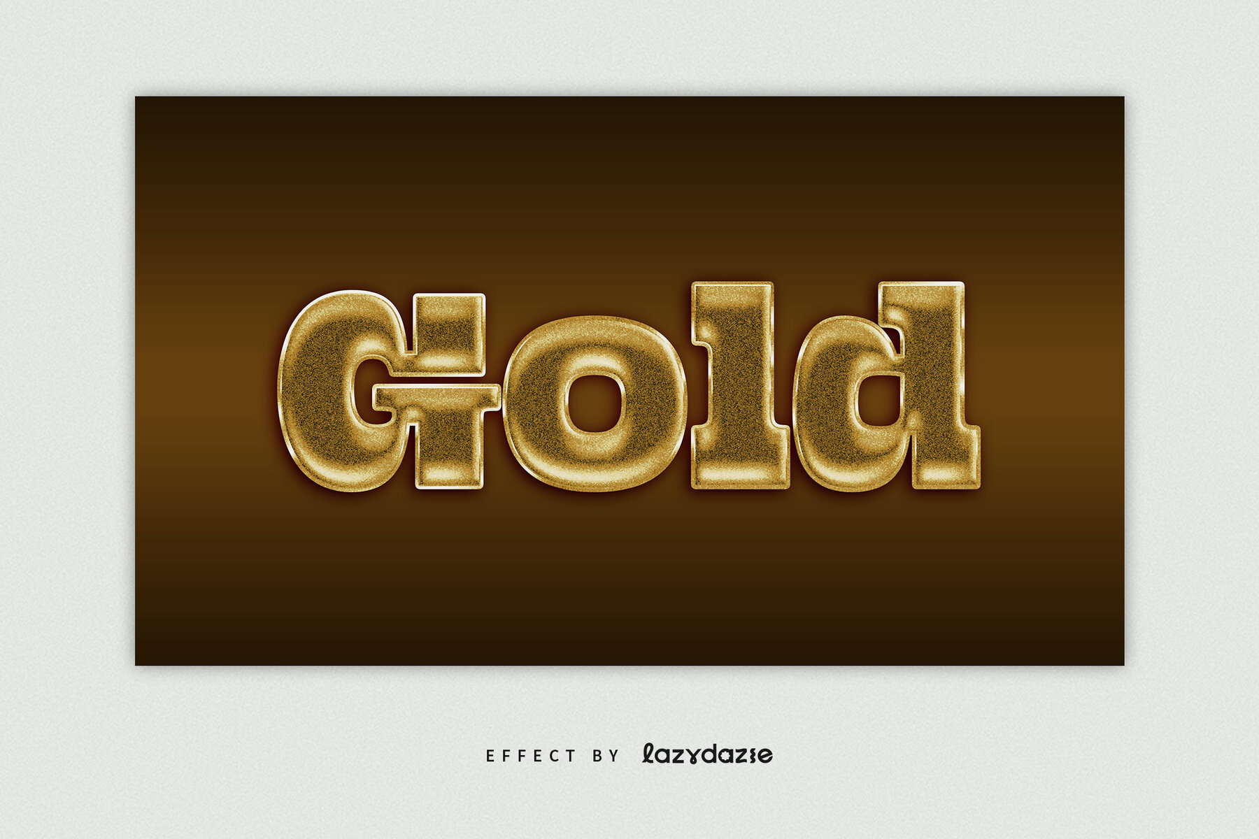 Textured Gold Chrome Text Effect Mockup 5