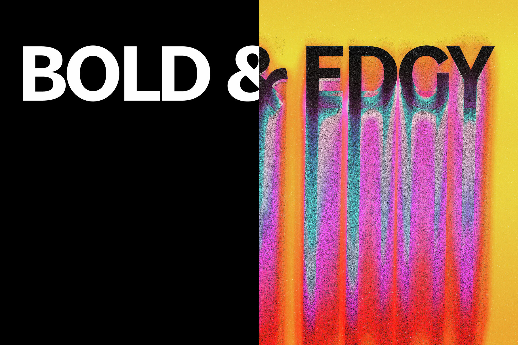 Colourful Melting Text Effect Mockup 7