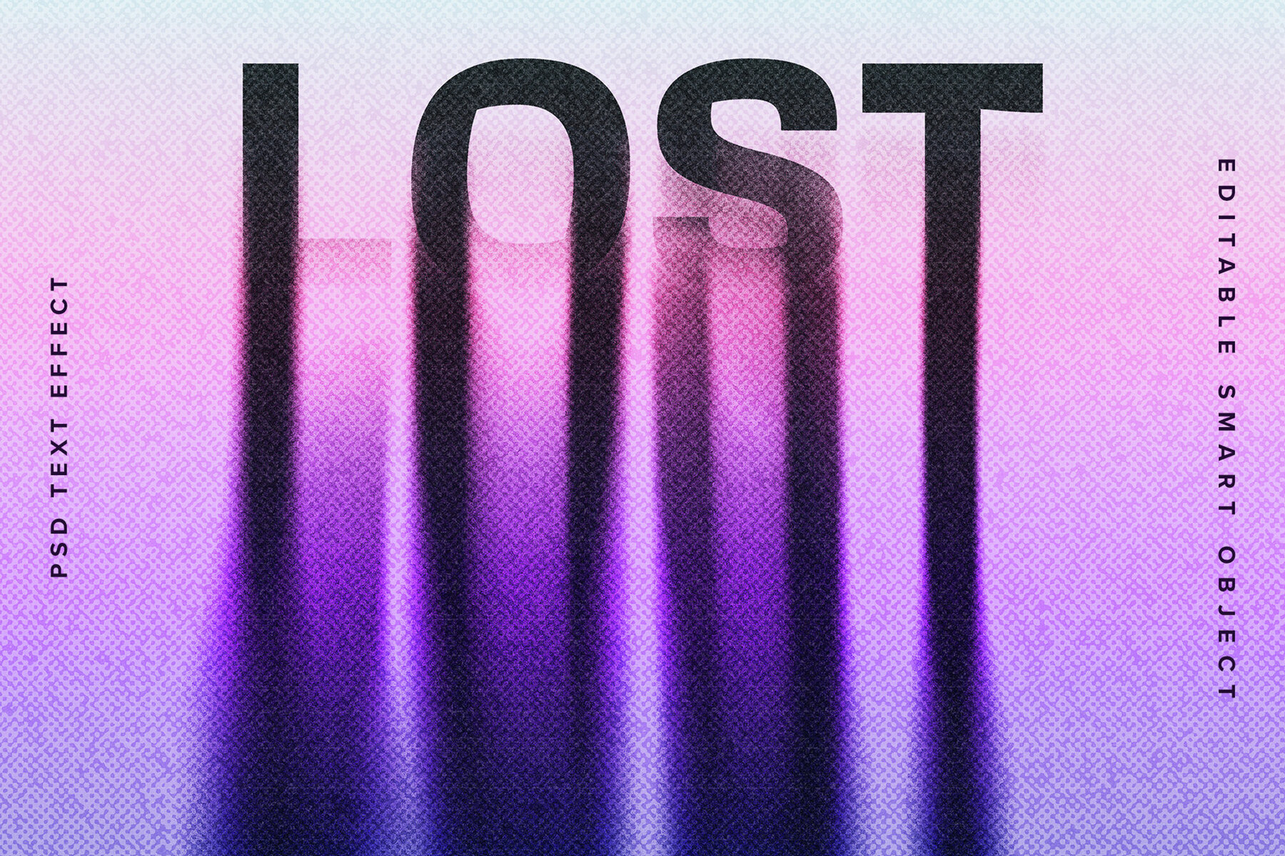 Melting Halftone Text Effect Mockup 1