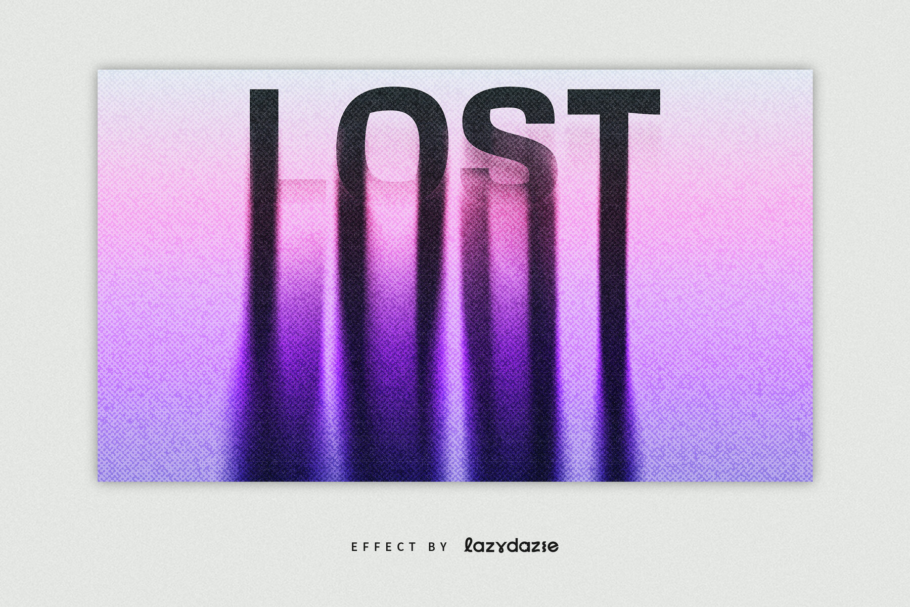 Melting Halftone Text Effect Mockup 4