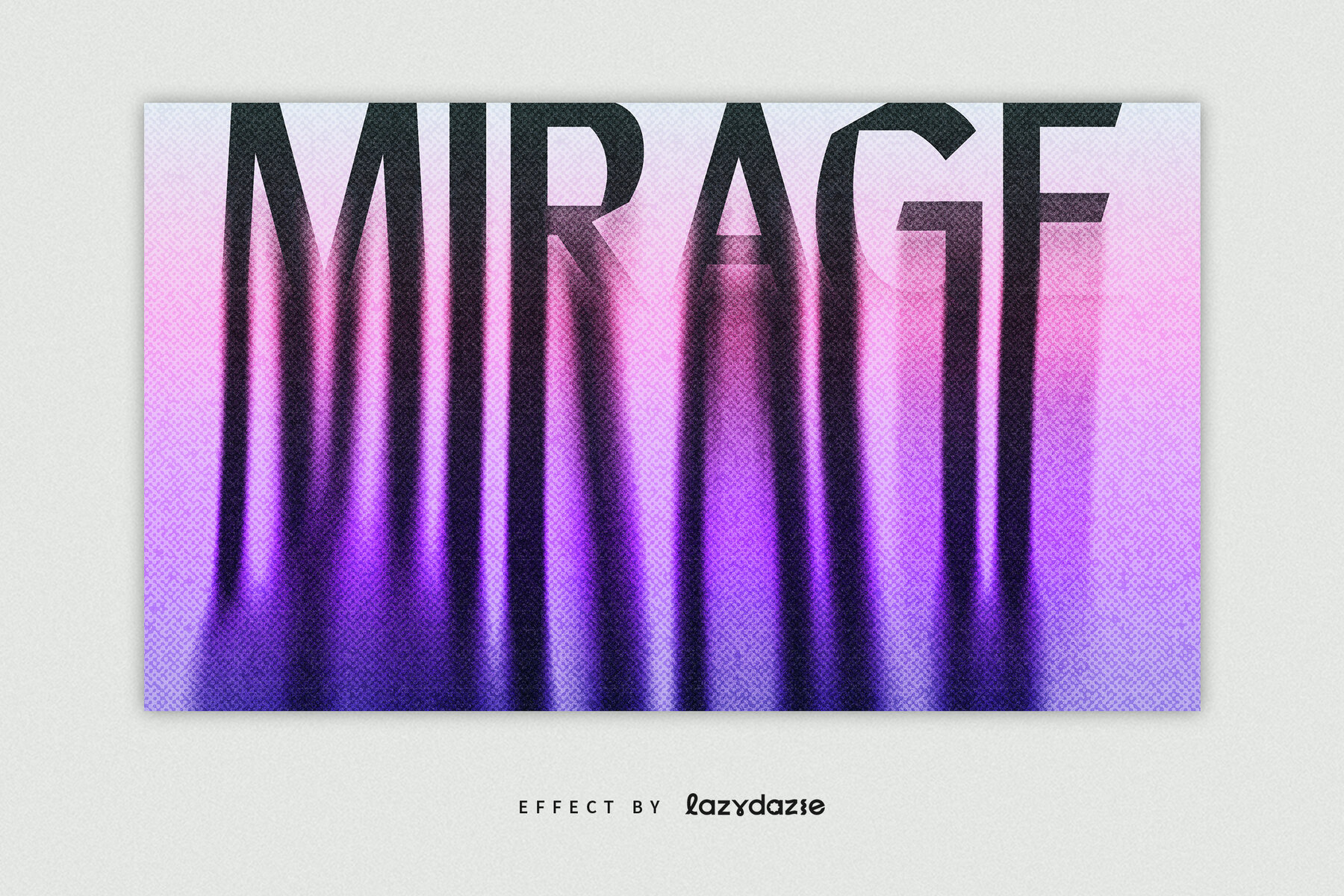 Melting Halftone Text Effect Mockup 5