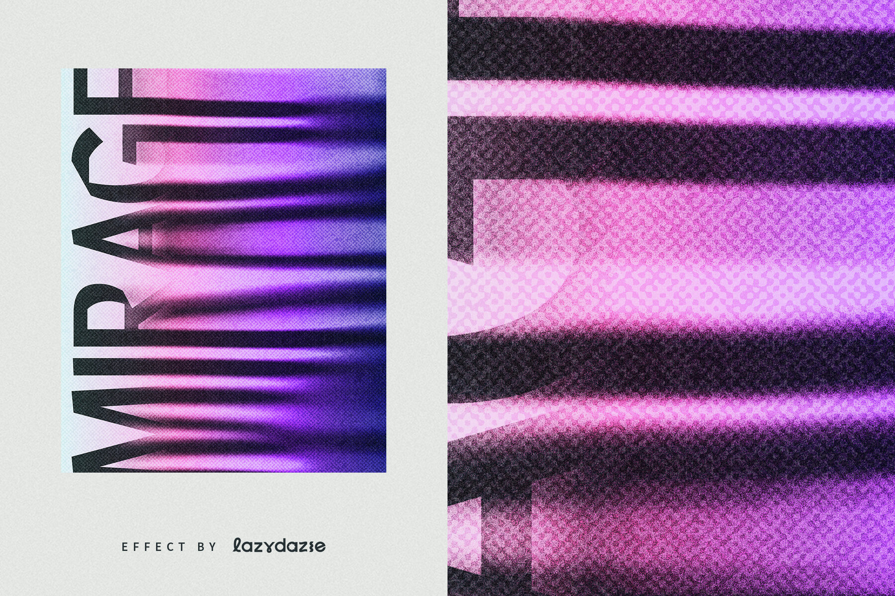 Melting Halftone Text Effect Mockup 6