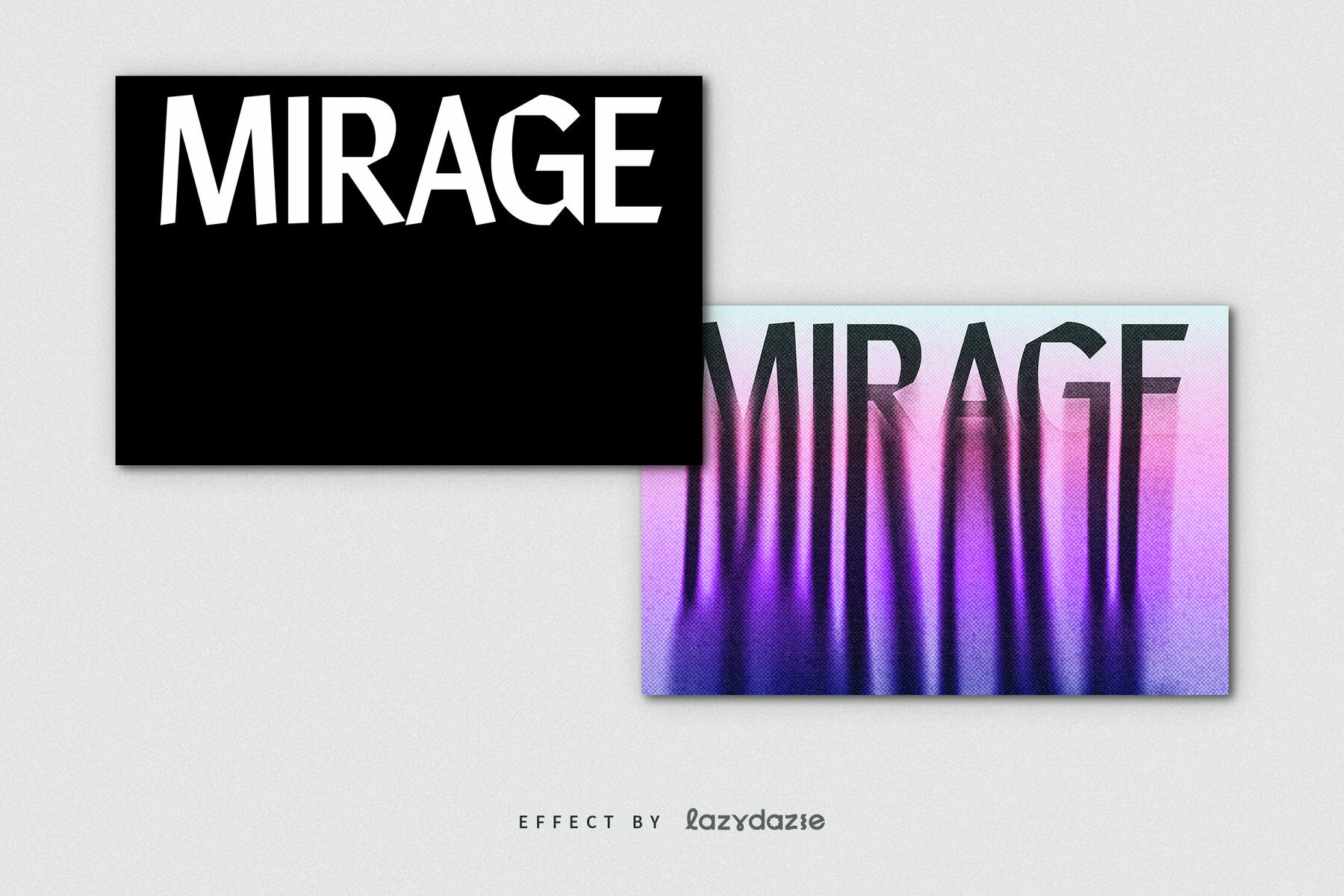 Melting Halftone Text Effect Mockup 8