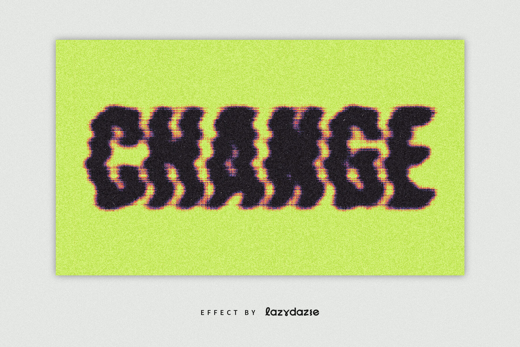Grunge Crosshatch Text Effect Mockup 2