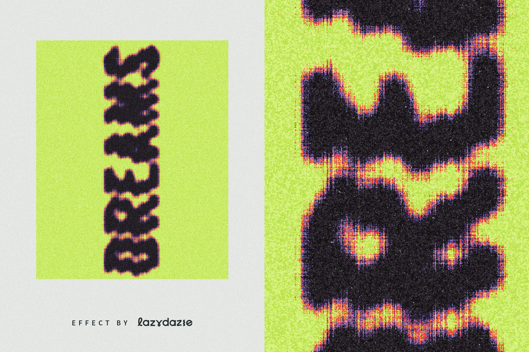 Grunge Crosshatch Text Effect Mockup 6