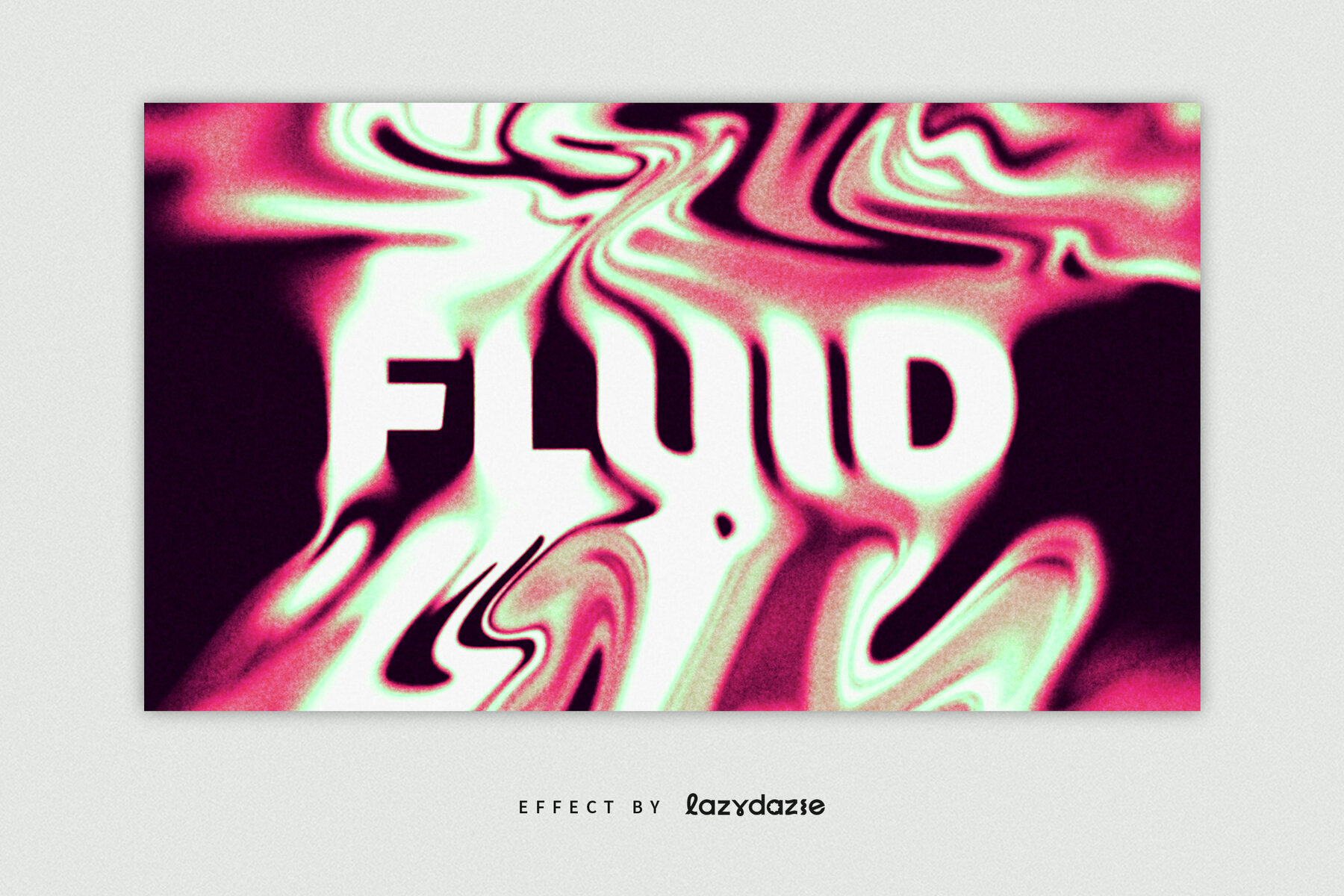 Melting Liquid Text Effect Mockup 2