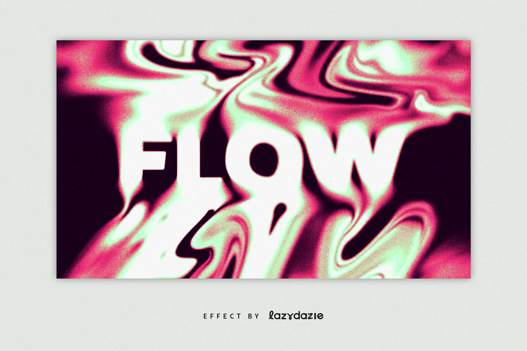 Melting Liquid Text Effect Mockup 3