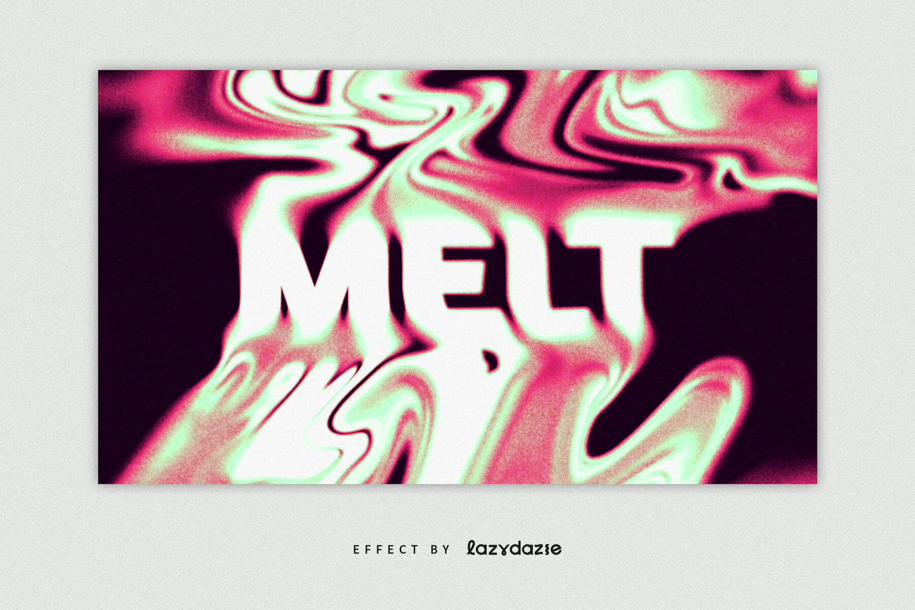 Melting Liquid Text Effect Mockup 4