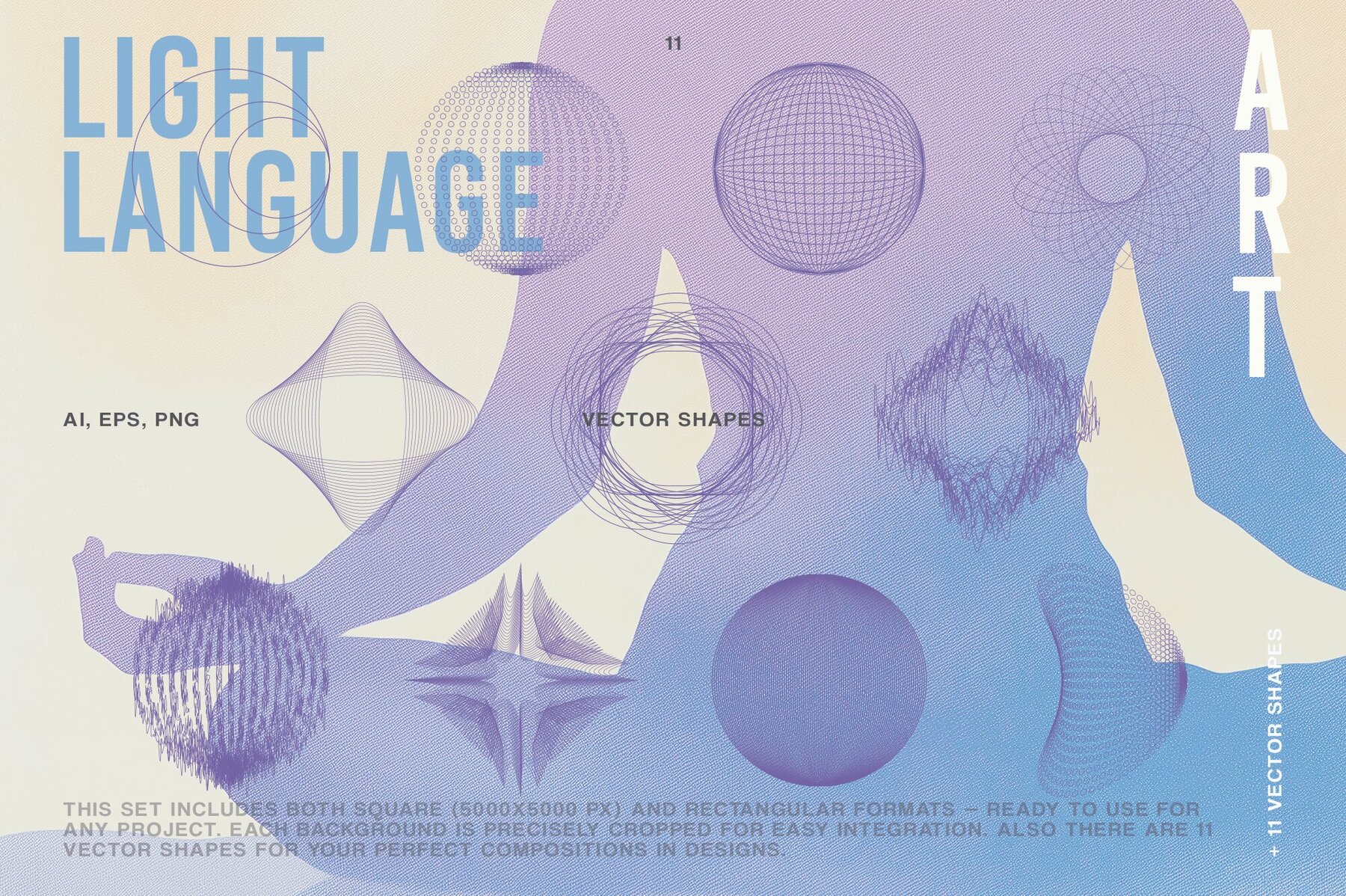 AURA   Celestial Light Language Backgrounds for Spiritual Design 7