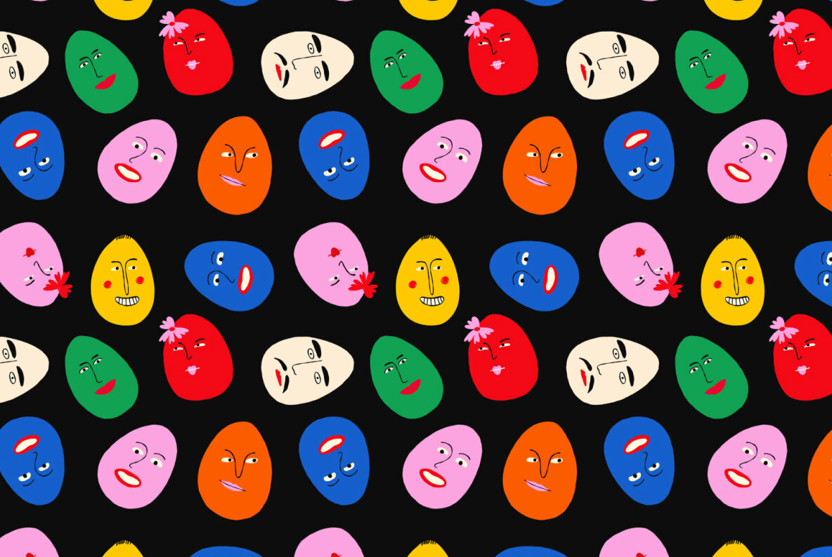 Cartoon Easter Patterns Pack 2