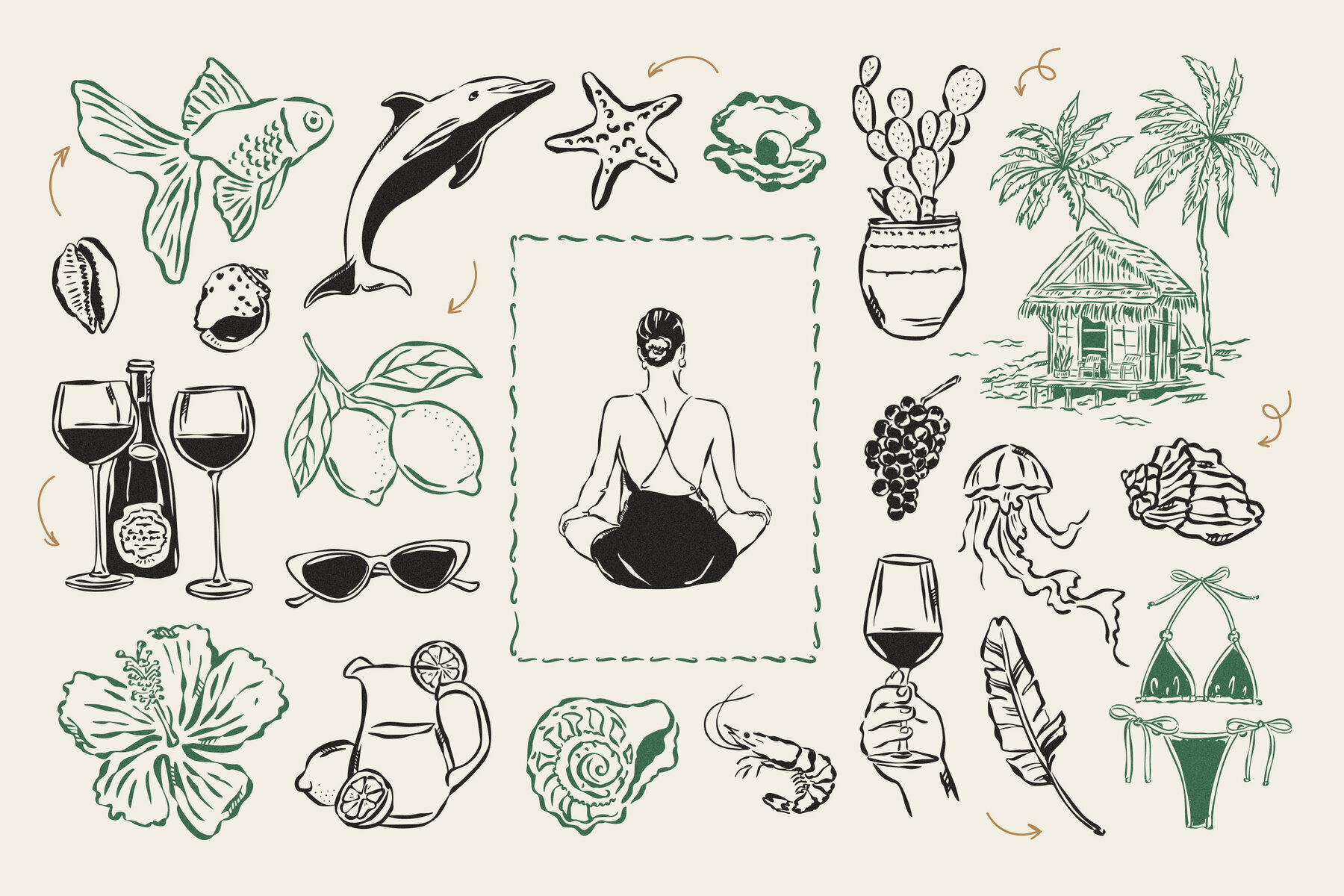 Coastal Lifestyle Illustrations 3