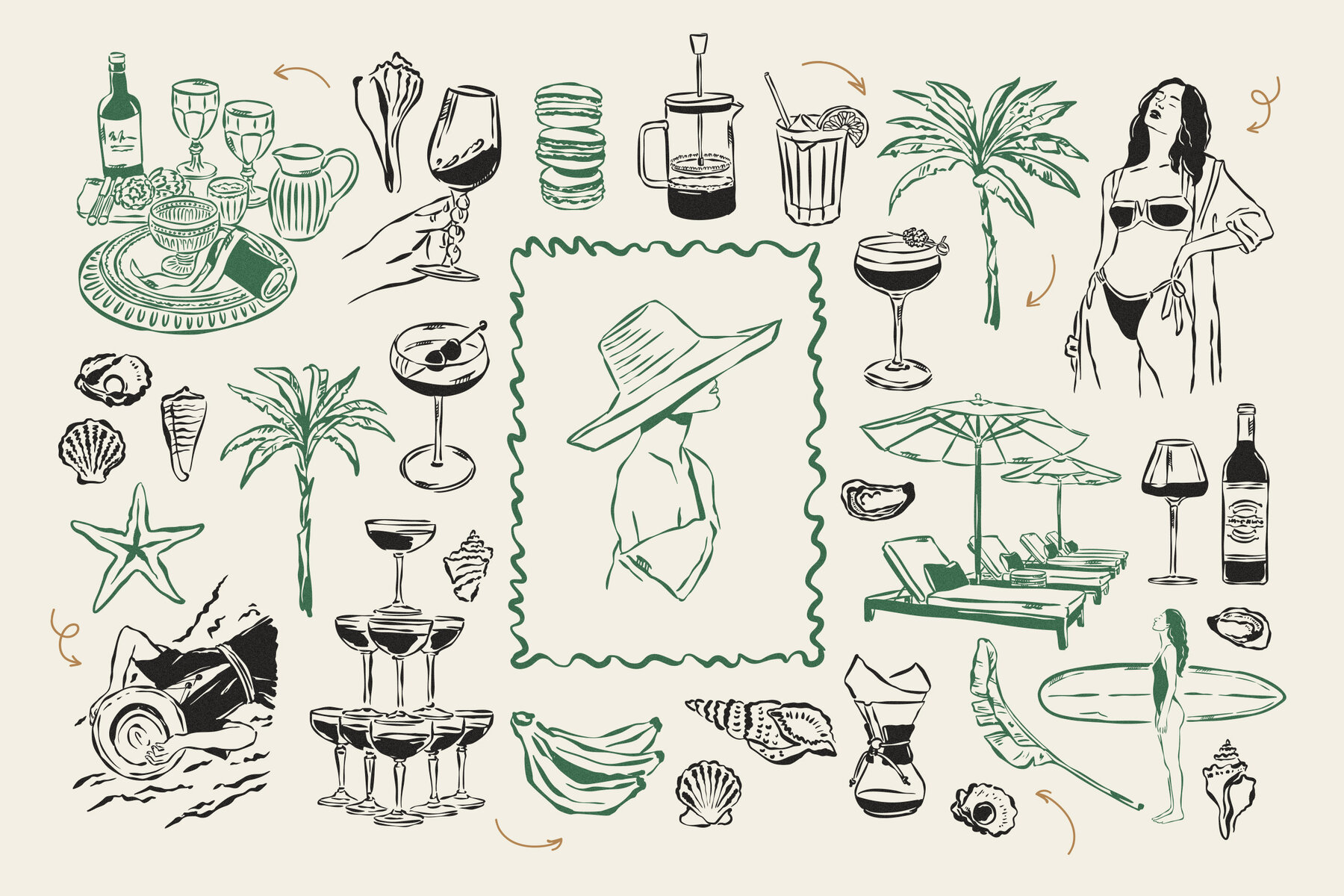 Coastal Lifestyle Illustrations 9