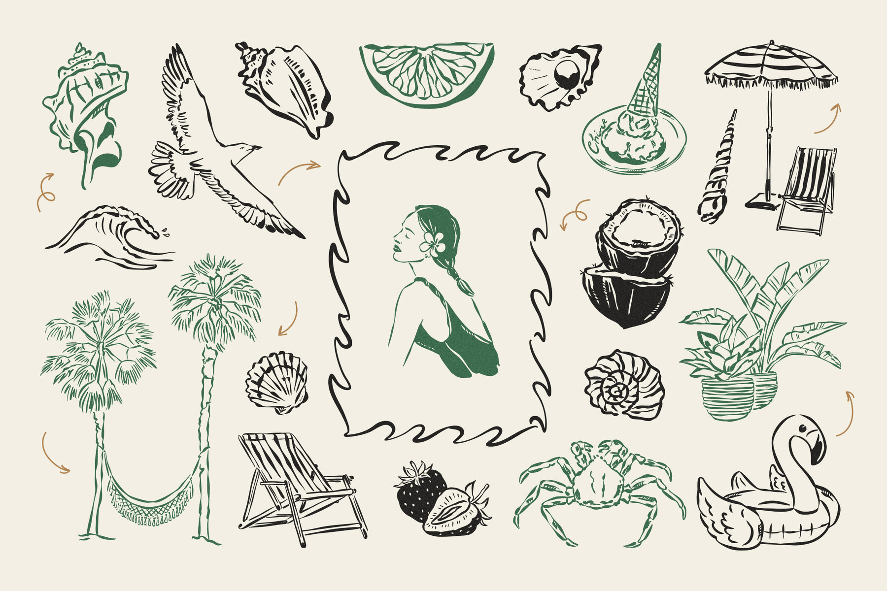 Coastal Lifestyle Illustrations 11