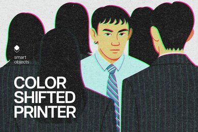 Retro Color Shifted Design Effect