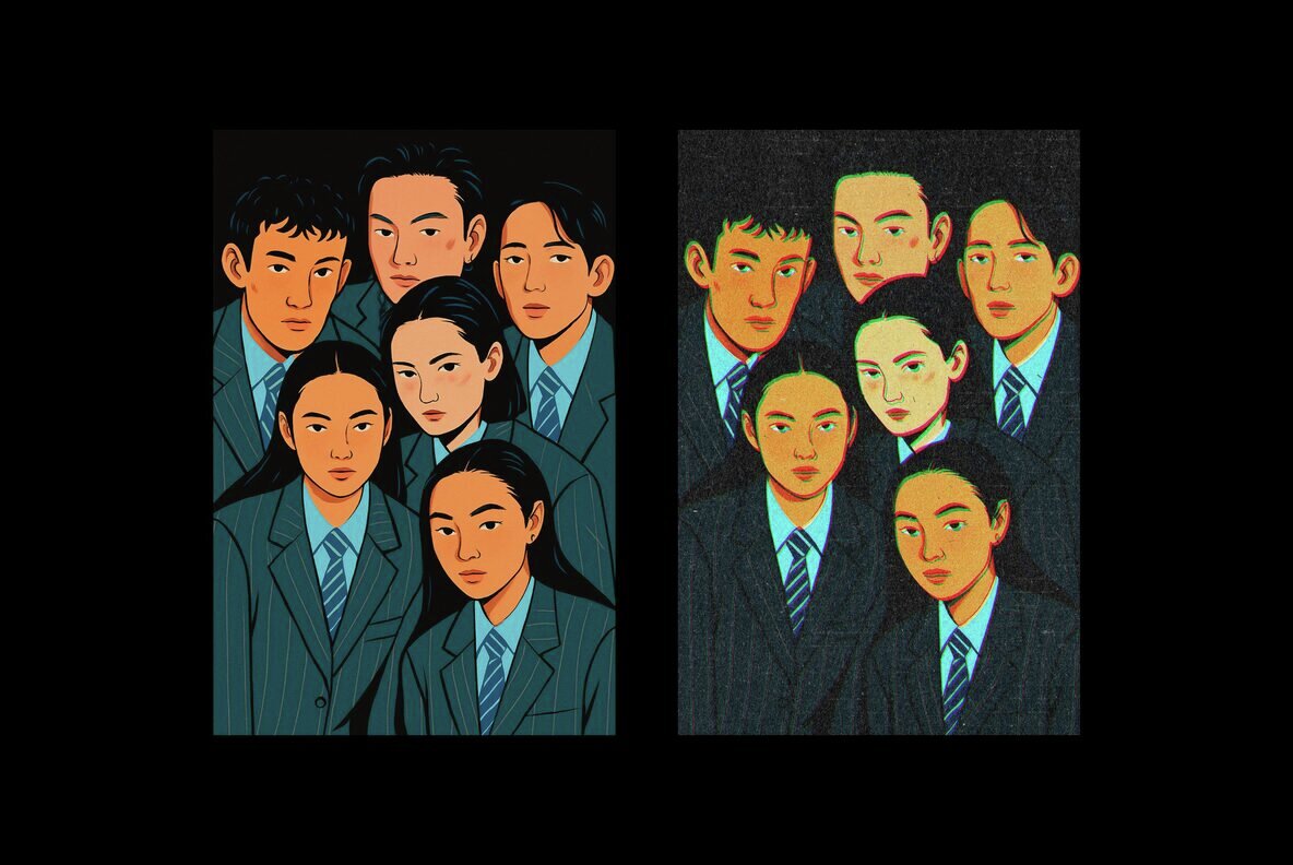 Retro Color Shifted Design Effect 4