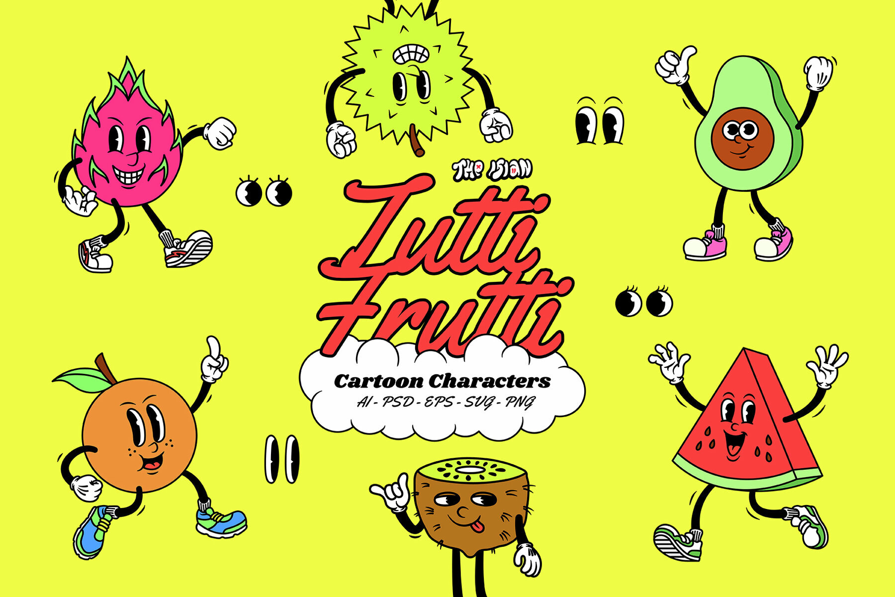 Tutti Frutti Cartoon Characters 1