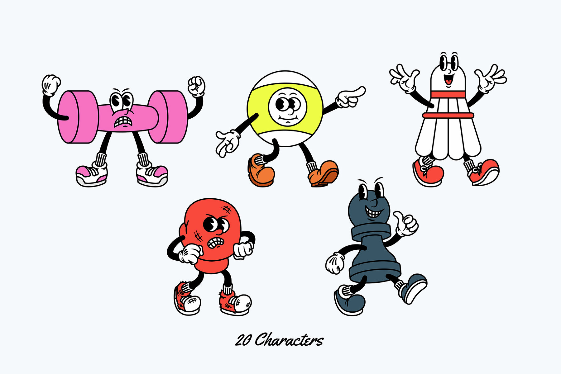 Sporty Squad Cartoon Characters 5