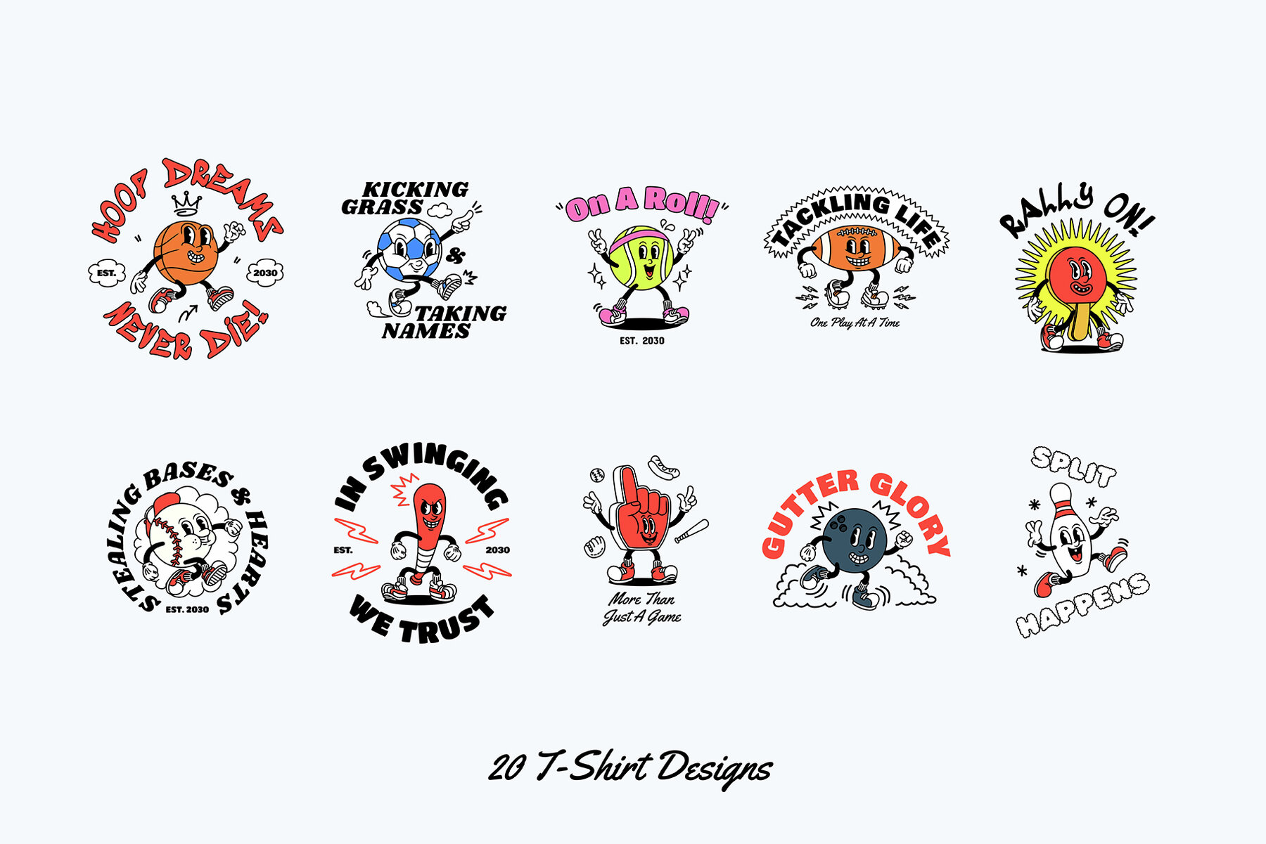 Sporty Squad Cartoon Characters 7