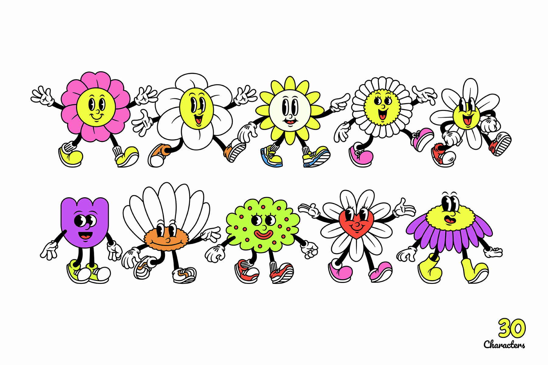 Floral Fellows Cartoon Characters 3