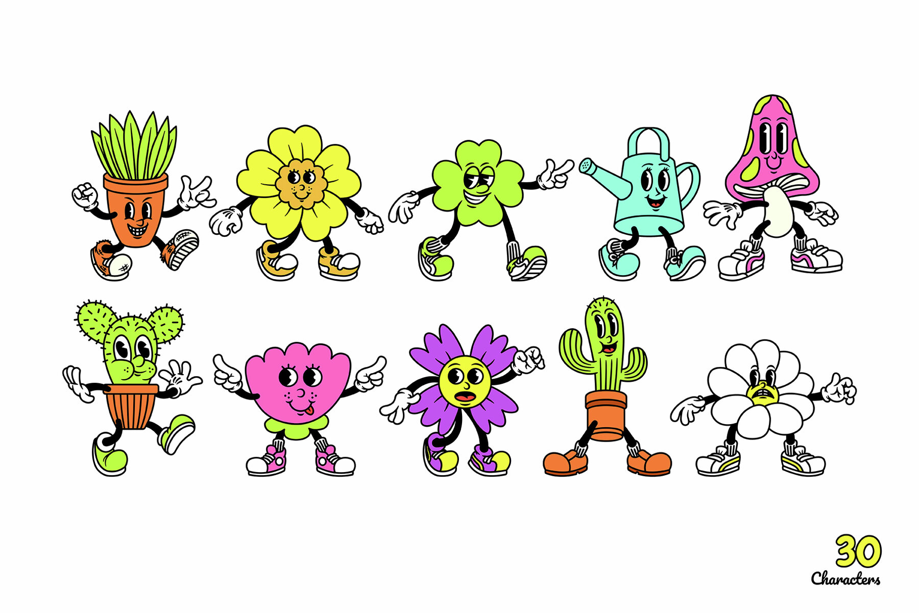 Floral Fellows Cartoon Characters 5
