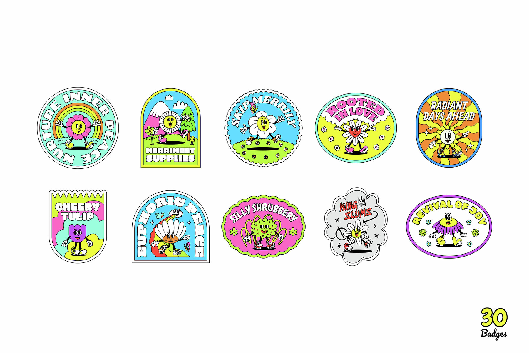 Floral Fellows Cartoon Characters 6