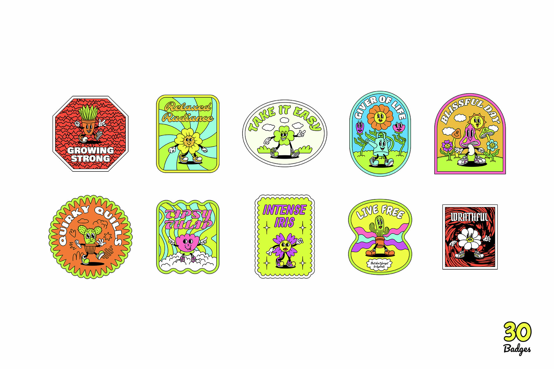 Floral Fellows Cartoon Characters 8