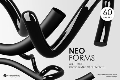 Neo Forms Abstract 3D Elements